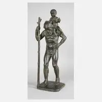 Leonhard Herzog, Heiliger Christophorus, 1925, Bronze