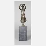 Pittaluga, Siegesgöttin mit Lorbeerkranz, Bronze