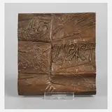 Frank Ruddigkeit, Gedenkplakette Bach, Bronze