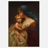 Anton Ebert, Madonna mit dem Christuskind, Öl auf Leinwand