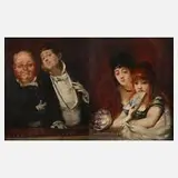 Hippolyte Michaud, Pendants "In der Oper", Öl auf Leinwand und Karton