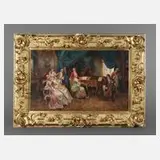 Stephan Sedlacek, Musizierende Barockgesellschaft, Öl auf Leinwand