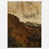 Prof. Hans Adolf Bühler, "Der fliegende Holländer", 1925, Öl auf Platte
