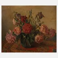 Hermann Ebers, Blumenstillleben, 1943, Öl auf Pappe