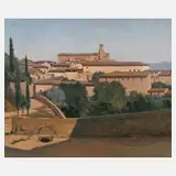 Jean-Gabriel Goulinat, Mediterrane Stadtansicht, Öl auf Malplatte
