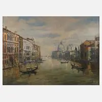 Prof. Otto Hamel, Canal Grande in Venedig, Öl auf Leinwand
