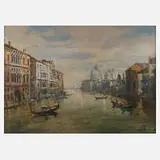Prof. Otto Hamel, Canal Grande in Venedig, Öl auf Leinwand