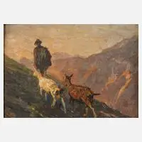 Georg Hänel, Der Aufstieg, 1879, Öl auf Pappe