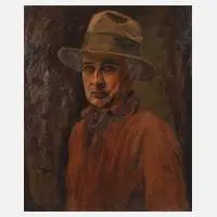 König, Herrenportrait, 1939, Öl auf Leinwand und Keilrahmen