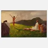 E. Morgenroth, "Die heilige Stunde", Öl auf Leinwand