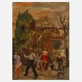 Erwin Oehl, Straßenstrich, 1907, Öl auf Leinwand und Keilrahmen