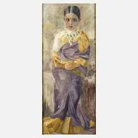 Hugo Vilfred Pedersen, Prinzessin aus Mysore, Öl auf Leinwand
