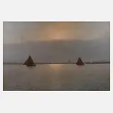 Alexander Reich-Staffelstein, Dämmerung am Meer, pastelltoniger