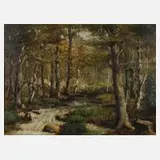 Ludwig Ruckriegel, Bachlauf, Öl auf Leinwand