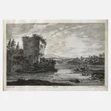 Johann Georg Hertel, Am Weiher, Kupferstich