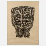 Prof. Karl Hartung, "Kopf", Lithographie