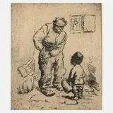 Dr. Otto Quante, "Der Biergroschen", Radierung
