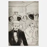 Bruno Voigt, "Artisten", Radierung auf Velin