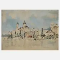 Fritz Busse, "Passau", Mischtechnik
