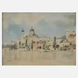 Fritz Busse, "Passau", Mischtechnik