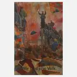Salvadore Dallvero, "Wir sind das Volk", Aquarell und Collage
