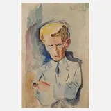 Robert Kohl, Herrenportrait, 1891, Aquarell