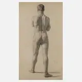 Prof. Sascha Schneider, Stehender Rückenakt, 1895