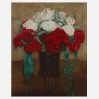 Rosenstillleben by Käte Belwe, 1922, Farbaquatintaradierung, sold Jun 2020
