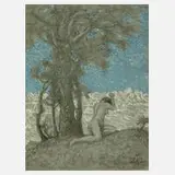 Walther Gasch, Akt in nächtlicher Landschaft