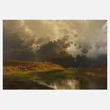 Peter Stöckel, Hochgebirgslandschaft, 1932, Öl auf Leinwand