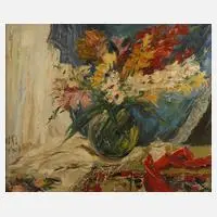 Prof. Walter Prescher van Ed, Gladiolenstillleben, Öl auf Leinwand