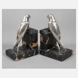 Susanne Bizard, Buchstützen als Vögel, Bronze