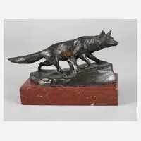 Martin Meyer-Pyritz, schleichender Fuchs, Bronze