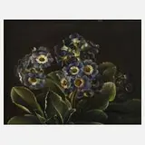 Prof. Johan Laurentz Jensen, Blumenstillleben, Öl auf Mahagoniholzplatte