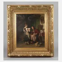 Hermann Sondermann, Häusliche Szene, 1882, Öl auf Leinwand