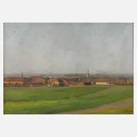 Wilhelm Bolde, "Holleben bei Halle", 1925, Öl auf Leinwand