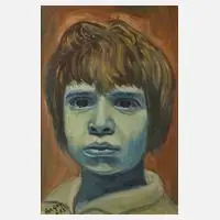 Van Guy, Mädchenportrait, Öl auf Hartfaserplatte