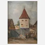 Ernst Haymann, "Greding", 1873, Öl auf Holztafel