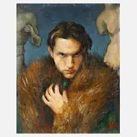 Jan Křížek, "Portrait Ottokar Rofeld", 1931, Öl auf Leinwand und Keilrahmen