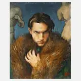 Jan Křížek, "Portrait Ottokar Rofeld", 1931, Öl auf Leinwand und Keilrahmen