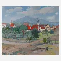 Ansicht Gossersweiler by Erik Pohl-Cammin, 1974, Öl auf Leinwand, sold Jun 2020