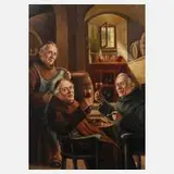 Walter Roessler, Der gute Tropfen, Öl auf Sperrholzplatte