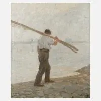 Max Stern, "Der Fischer", Öl auf Leinwand