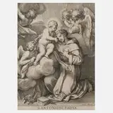 Pietro Santi Bartoli, Antonius von Padua, Kupferstich