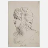 Guido Reni, Frauenportrait, Kupferstich