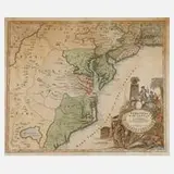 Johann Baptist Homann, Kupferstichkarte Virginia