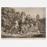 Grabruine in Albano by Johann Christian Reinhart, 1795, Radierung, sold Jun 2020