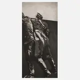 Klaus Böttger, An der Mauer, Radierung auf Velin