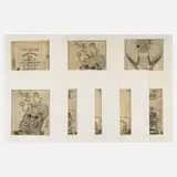 Uwe Bremer, zu E. T. A. Hoffmann "Klein Zaches", 1973, Radierungen mit Tonplatte