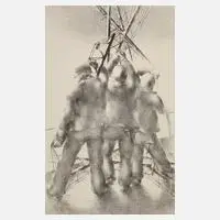 Georg Brendler, Bauarbeiter, 1943, Lithographie